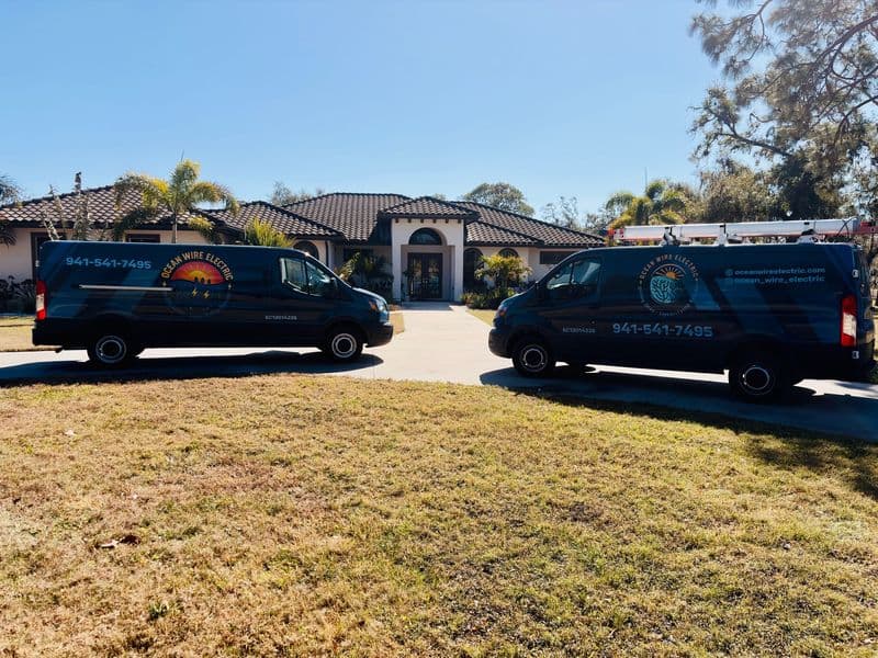 EV charger installation for residential home in Sarasota FL
