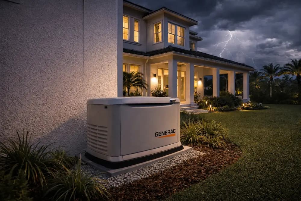 Outdoor electrical station installation by Ocean Wire Electric